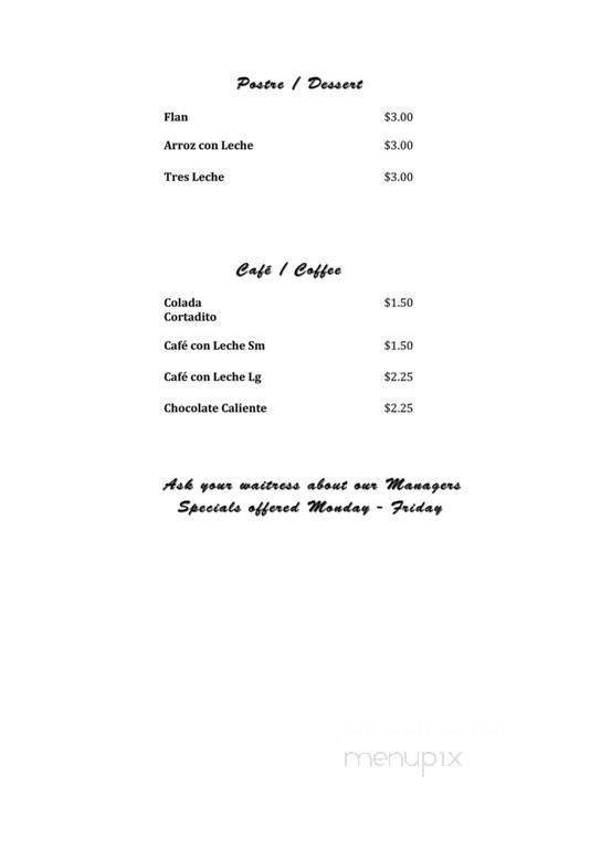 Menu page 8