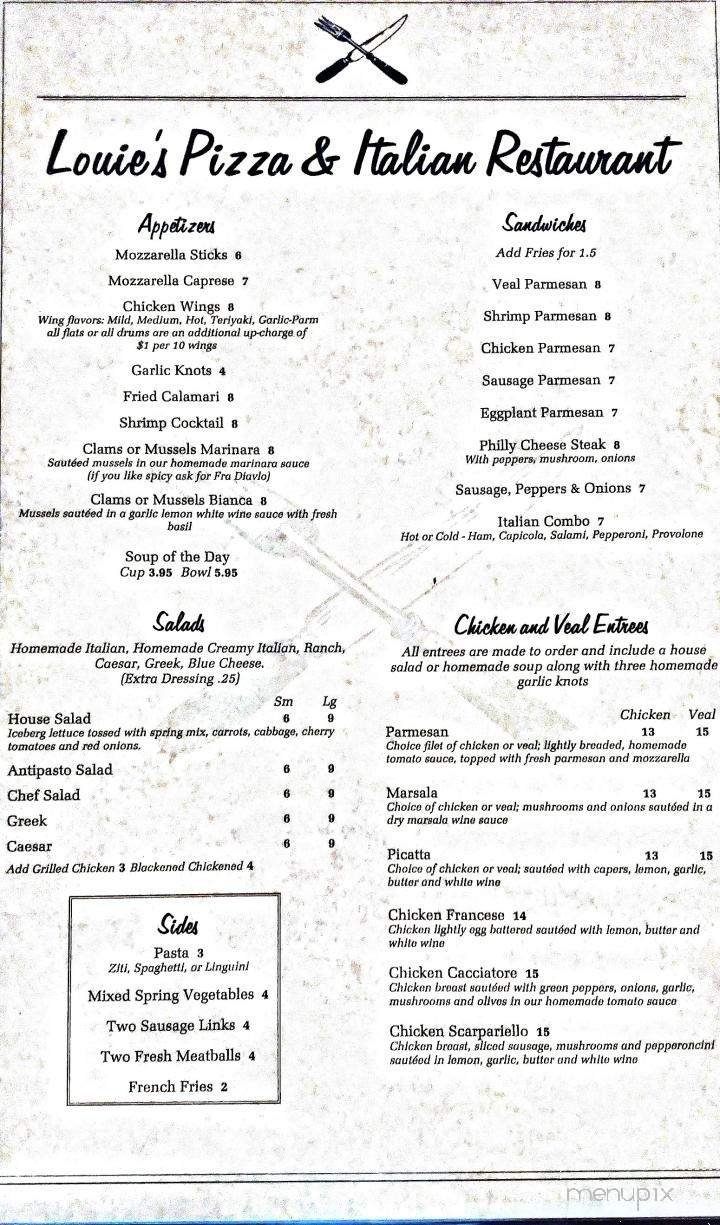 Menu page 1