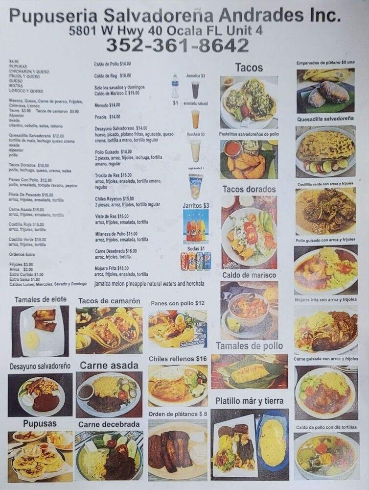 Menu page 1