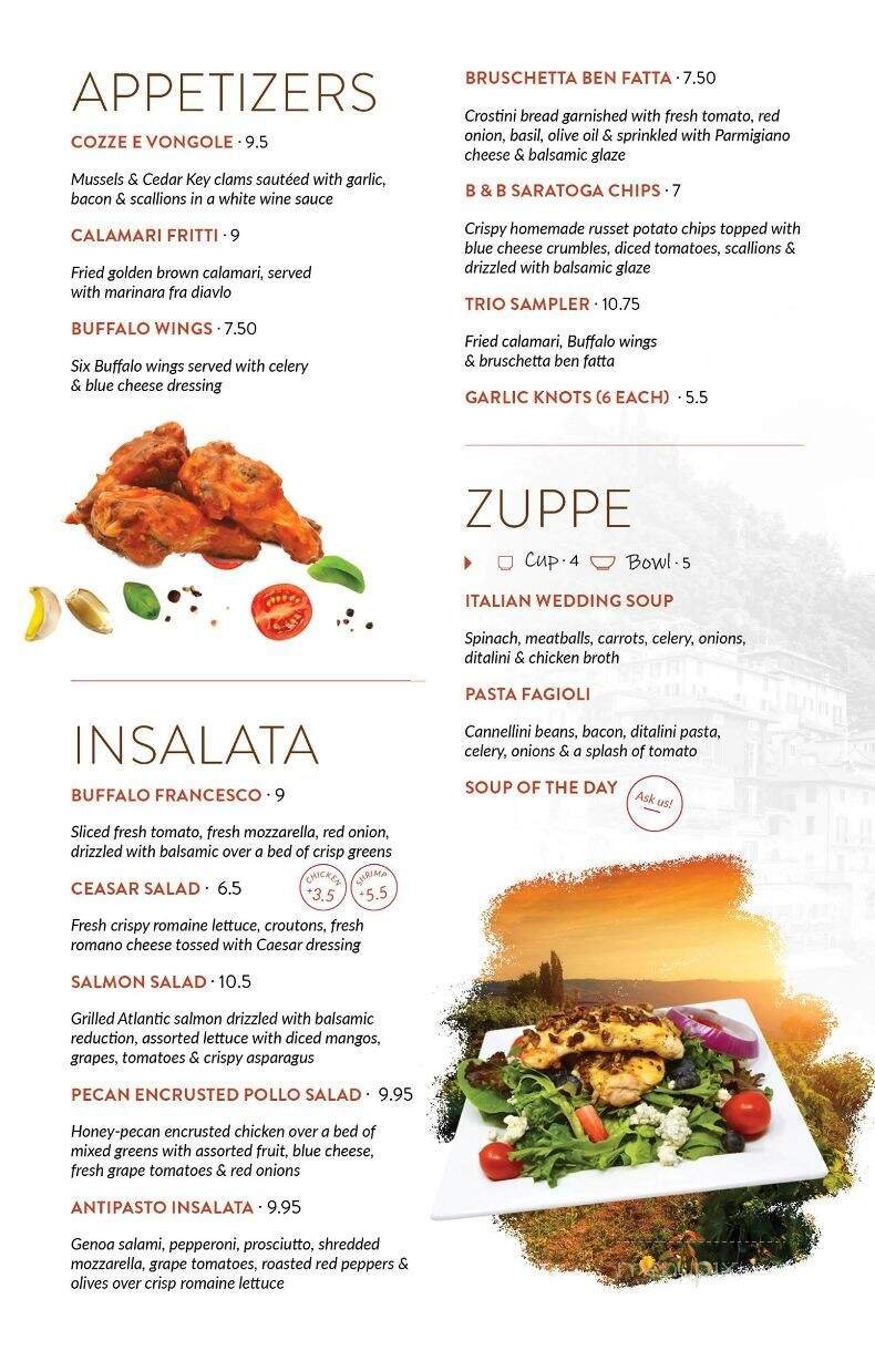 Menu page 1