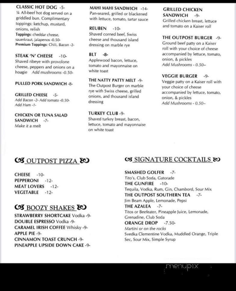 Menu page 1