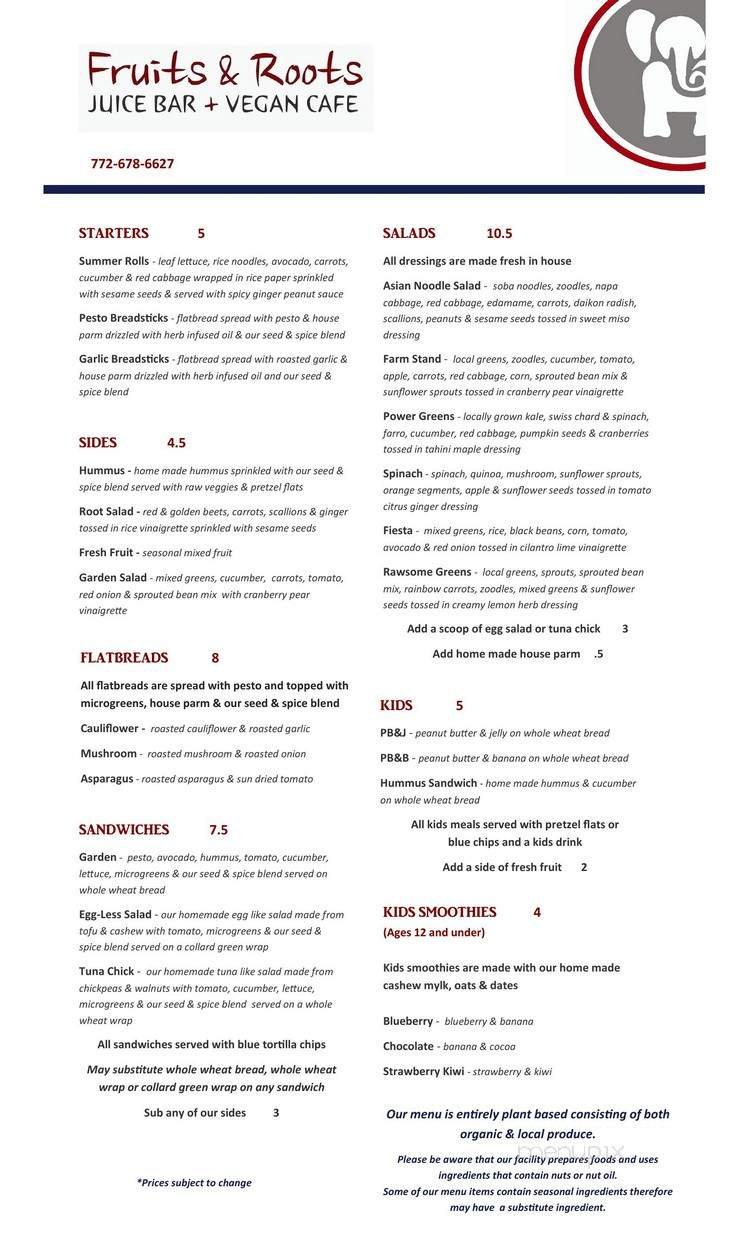 Menu page 2