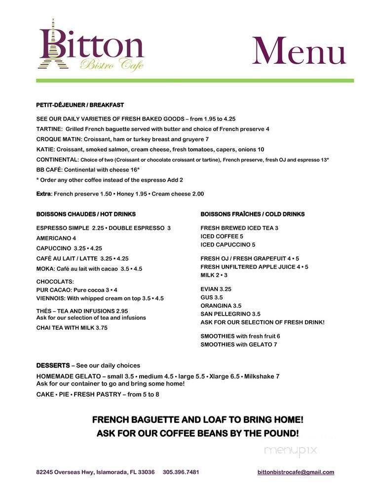 Menu page 1