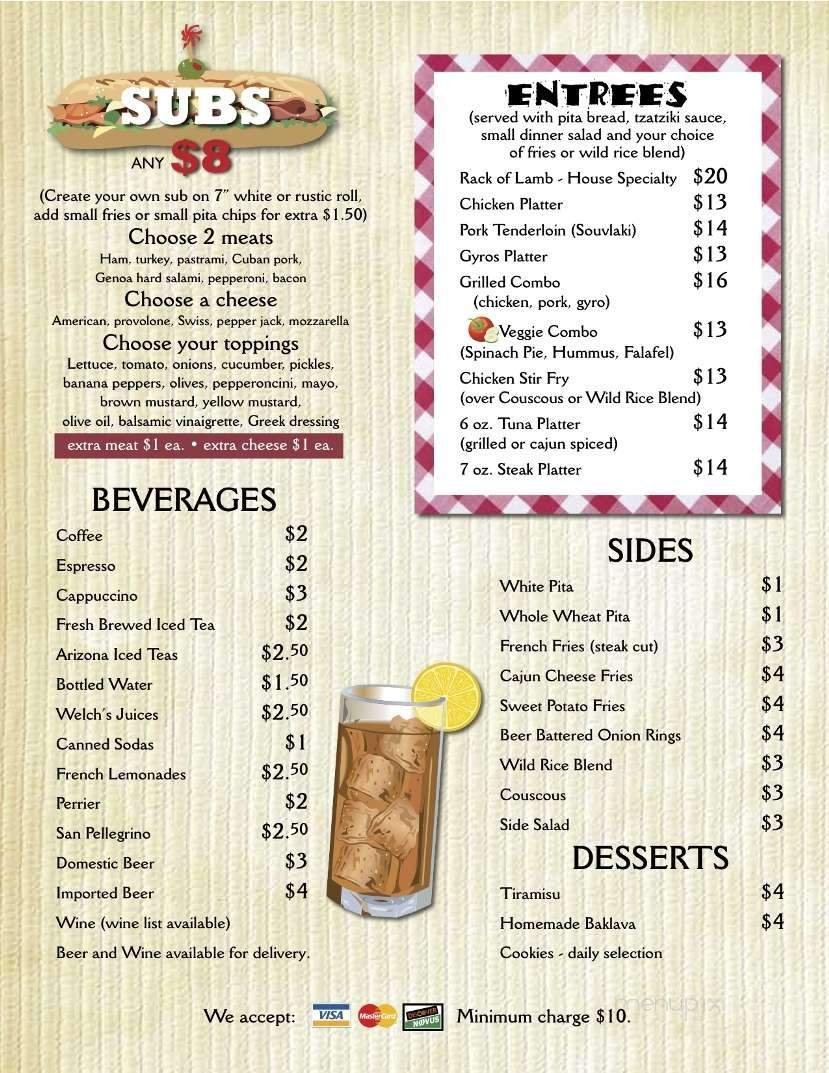 Menu page 3