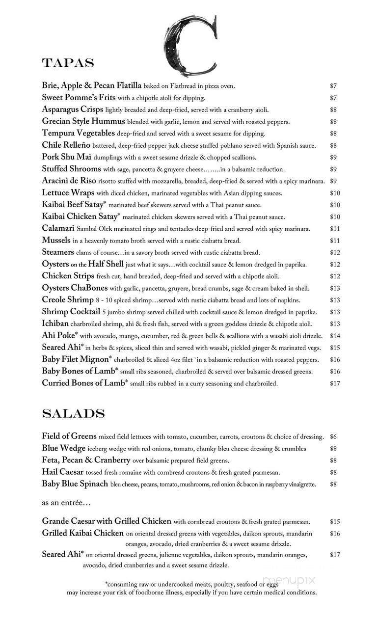 Menu page 3