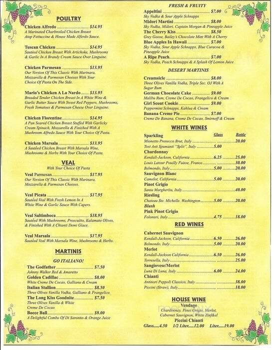 Menu page 2