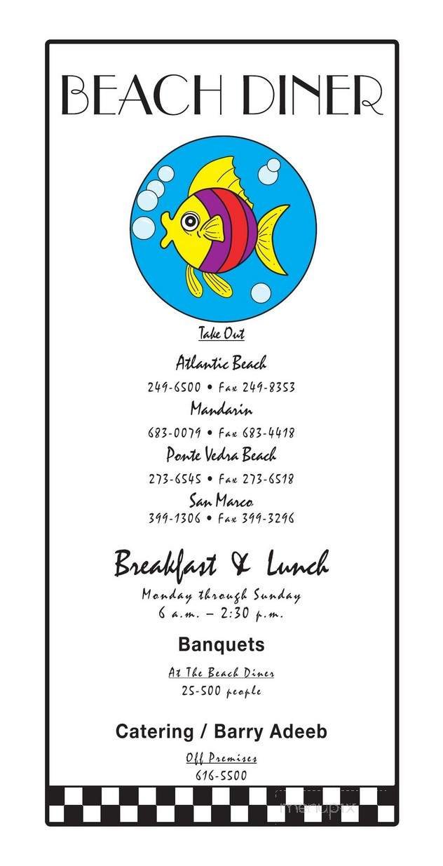 Menu page 1