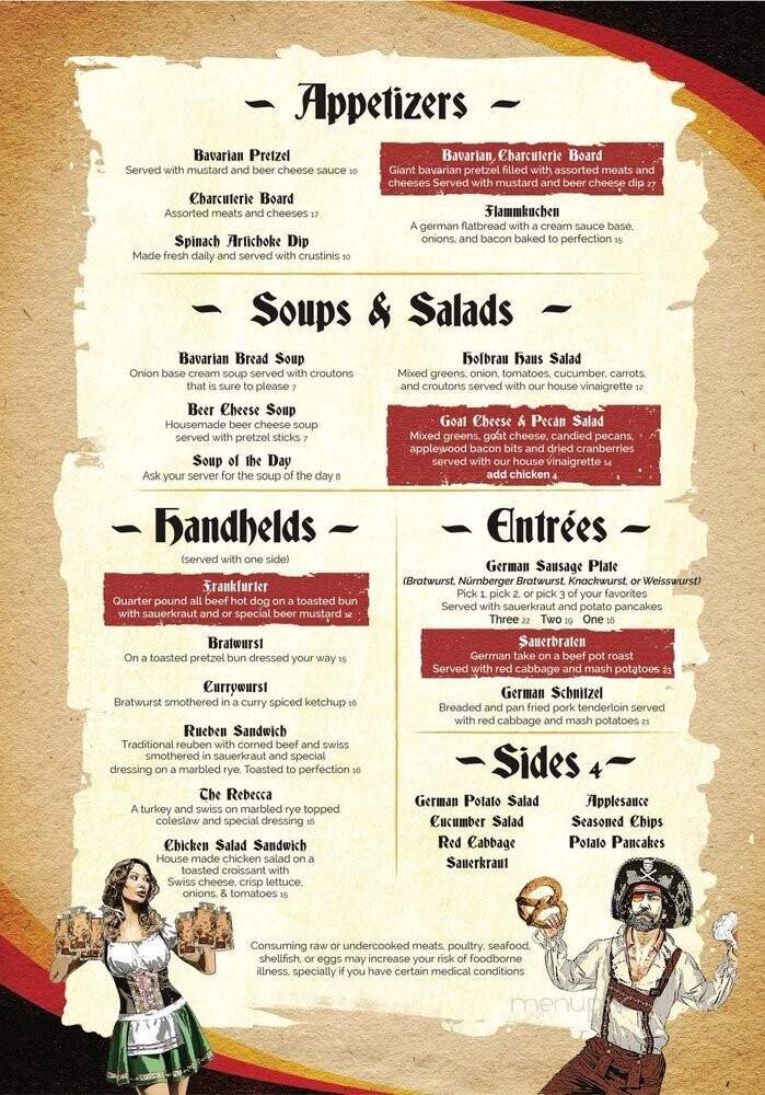 Menu page 1