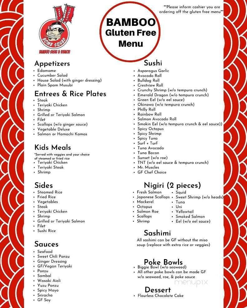 Menu page 1