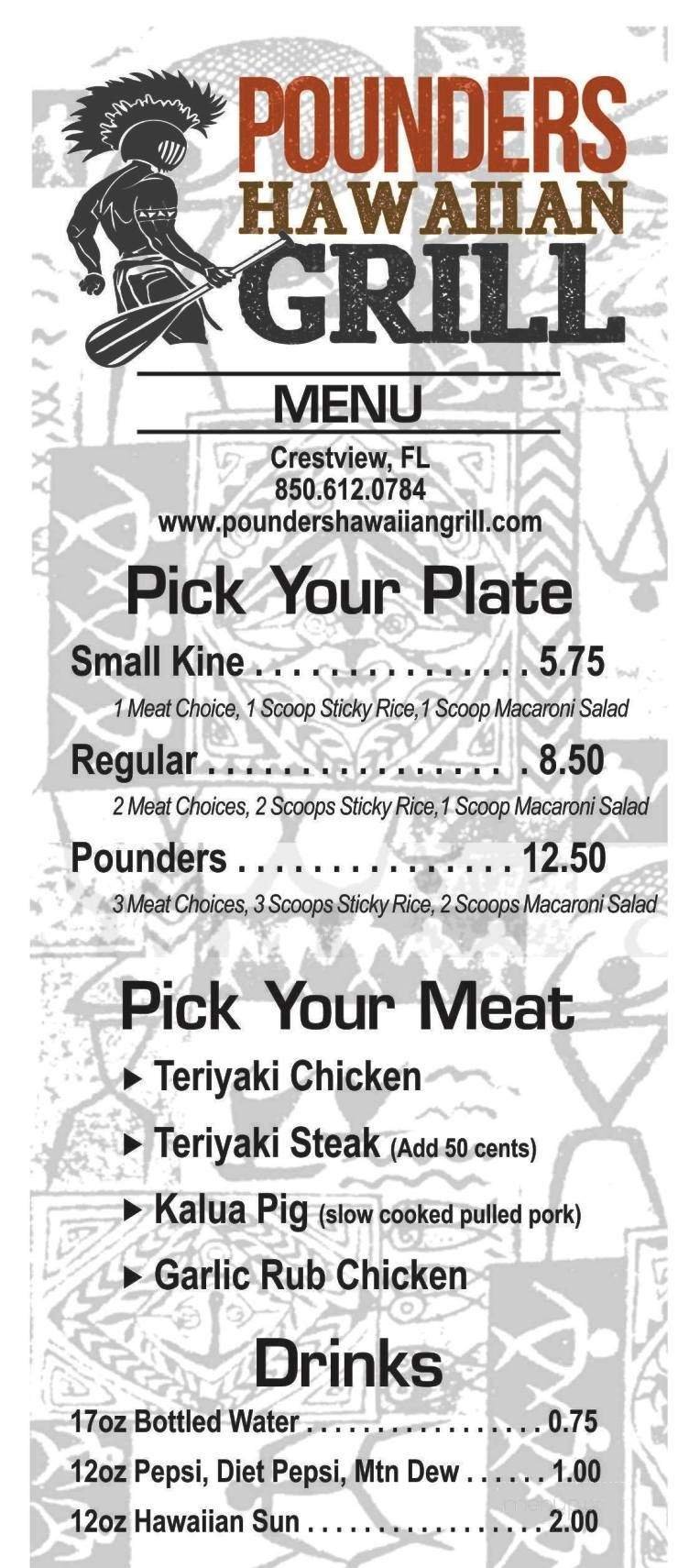 Menu page 1