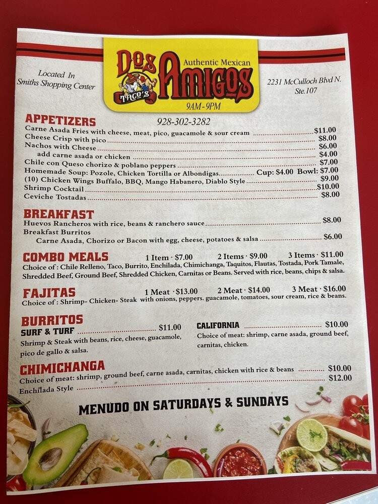 Menu page 2