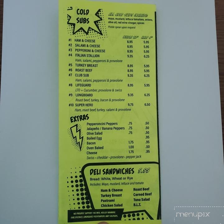 Menu page 2