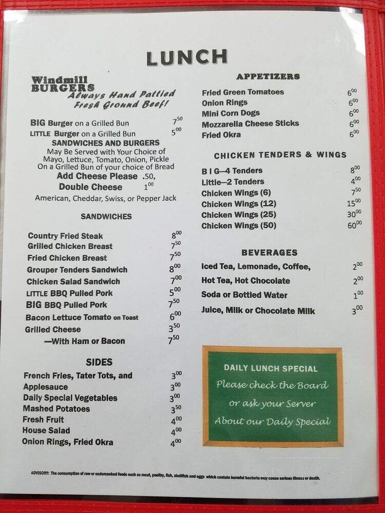 Menu page 6