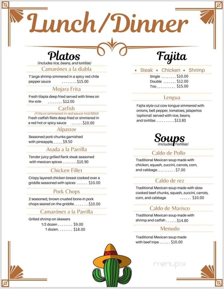 Menu page 3