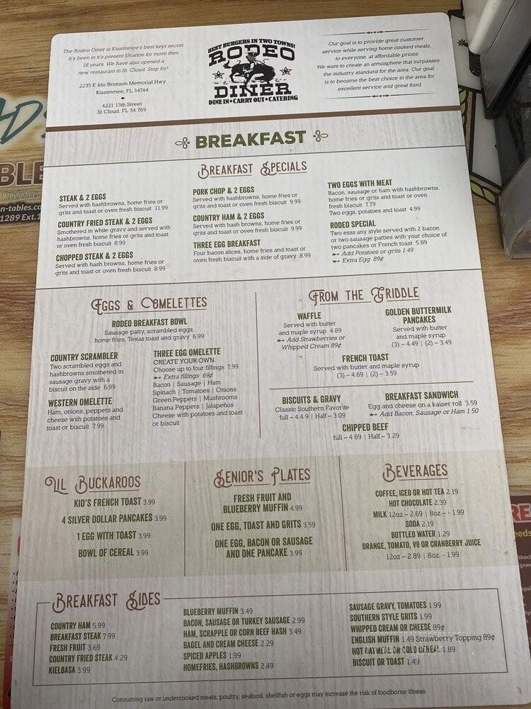 Menu page 1