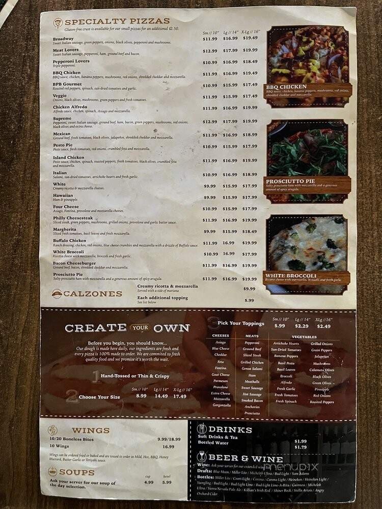 Menu page 1