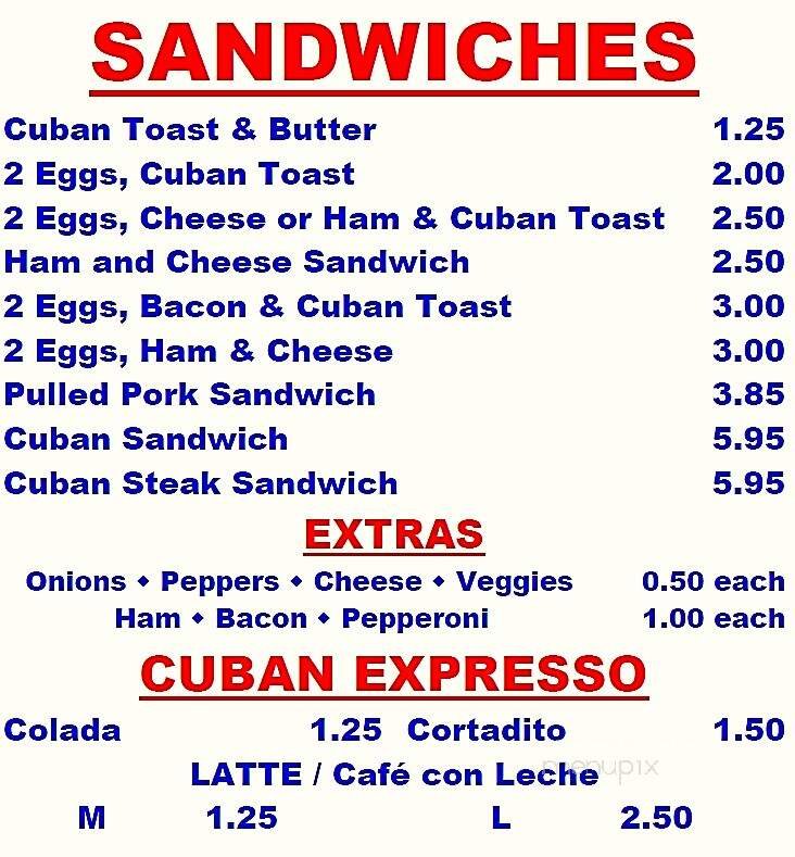 Menu page 2
