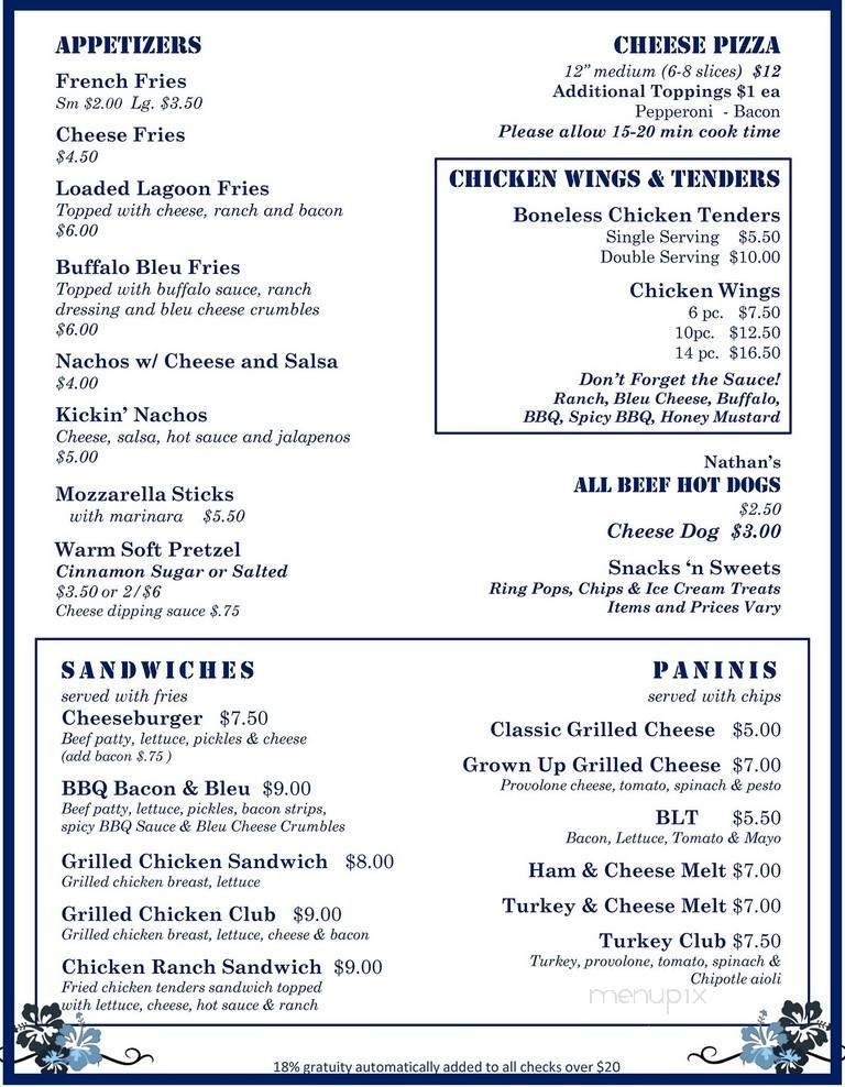 Menu page 1