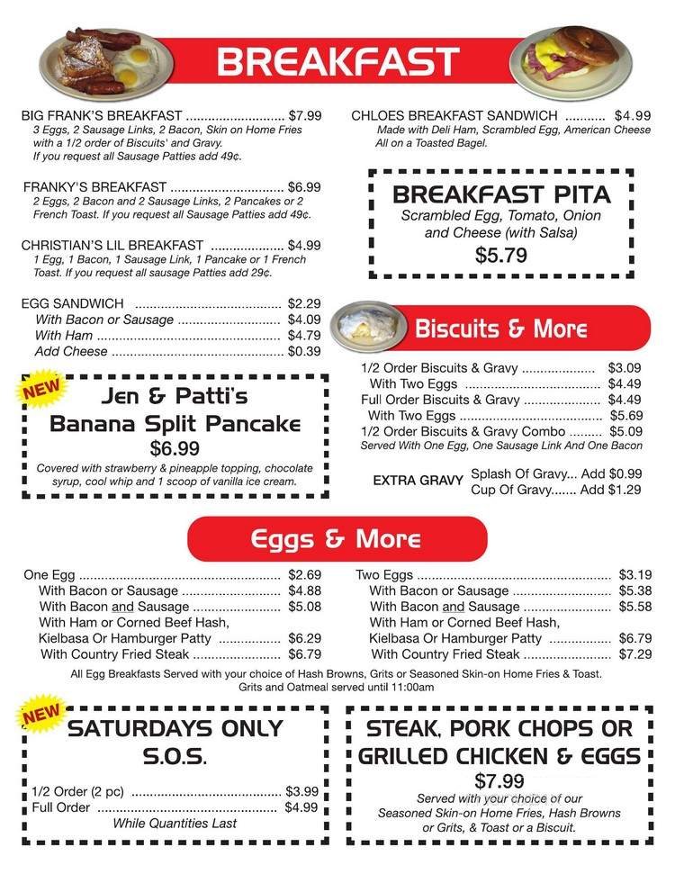 Menu page 1
