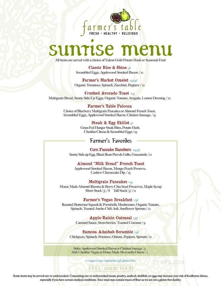 Menu page 1