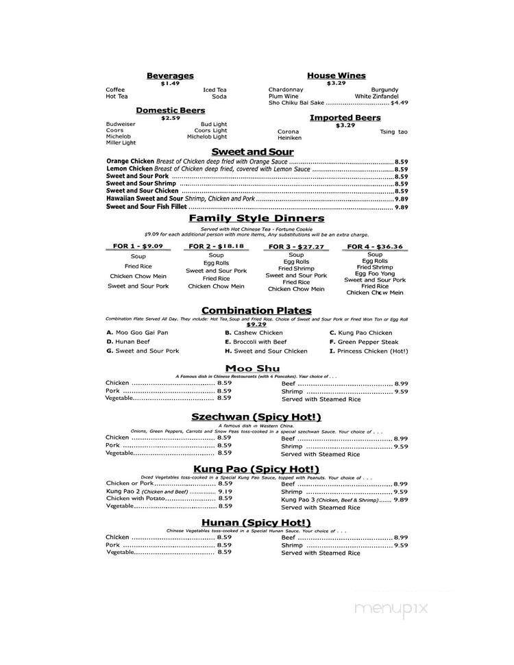Menu page 2