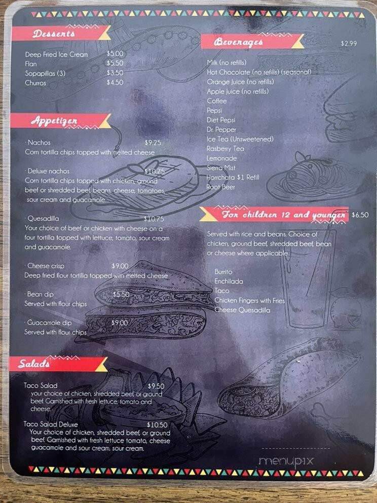 Menu page 1