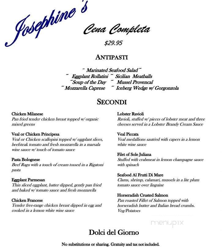 Menu page 1