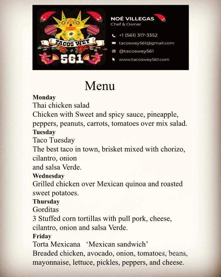 Menu page 1