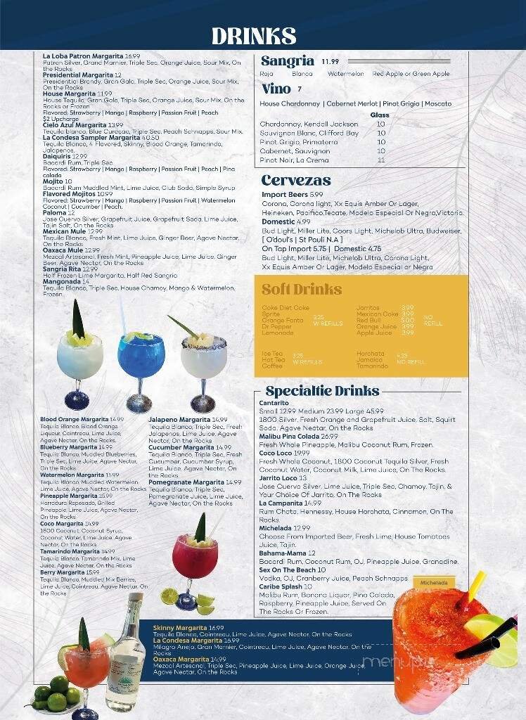 Menu page 1