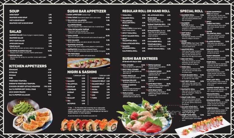 Menu page 1