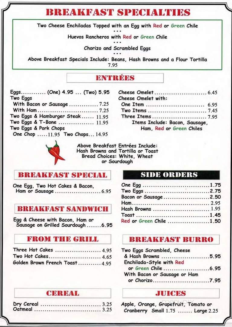 Menu page 1