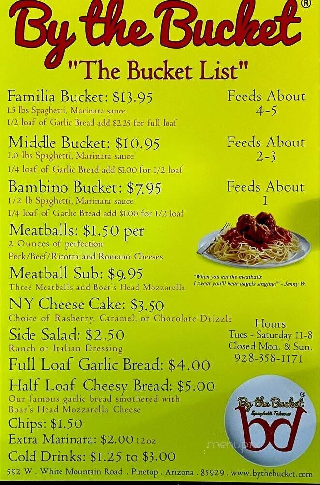 Menu page 1