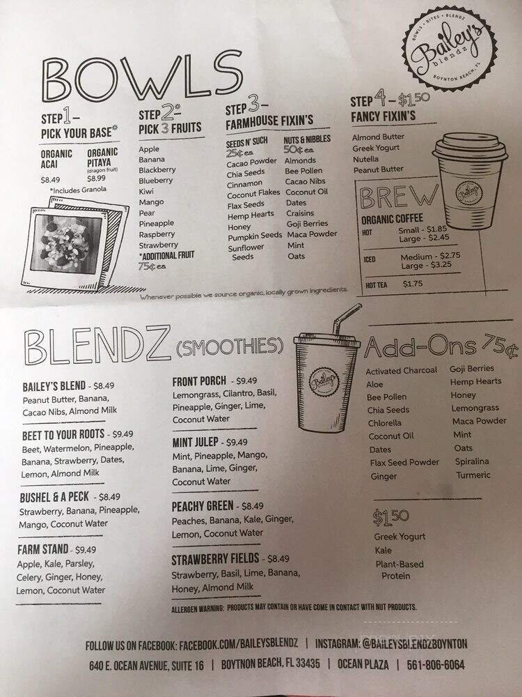 Menu page 1