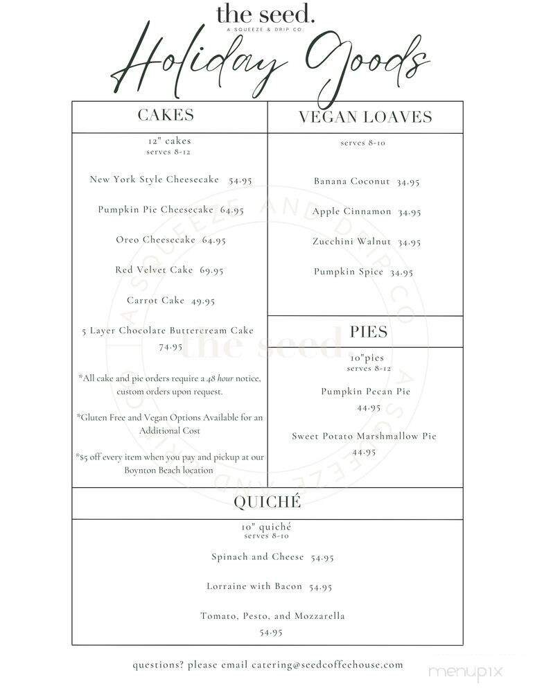 Menu page 1