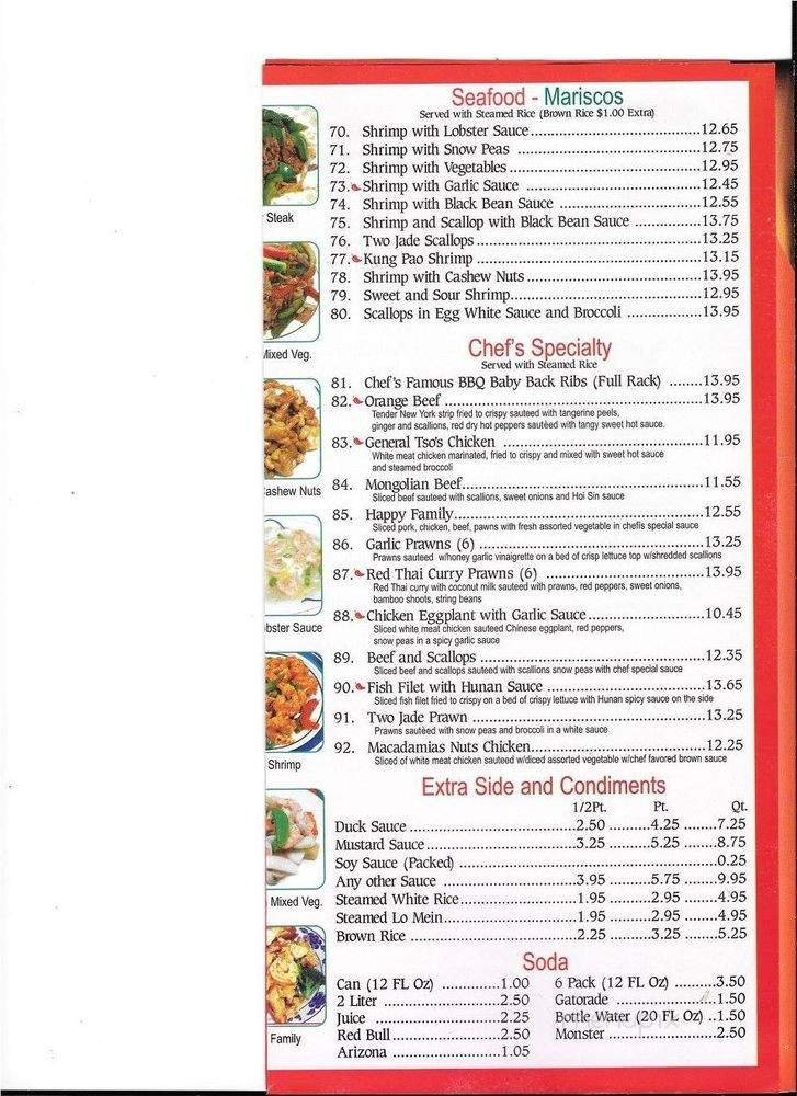 Menu page 1