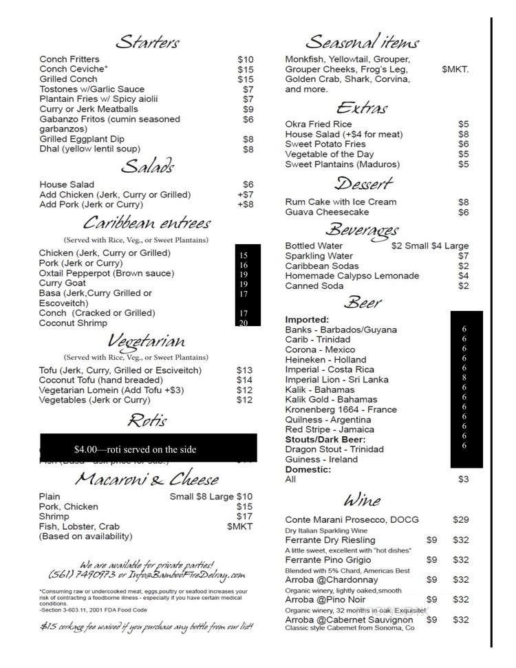 Menu page 2