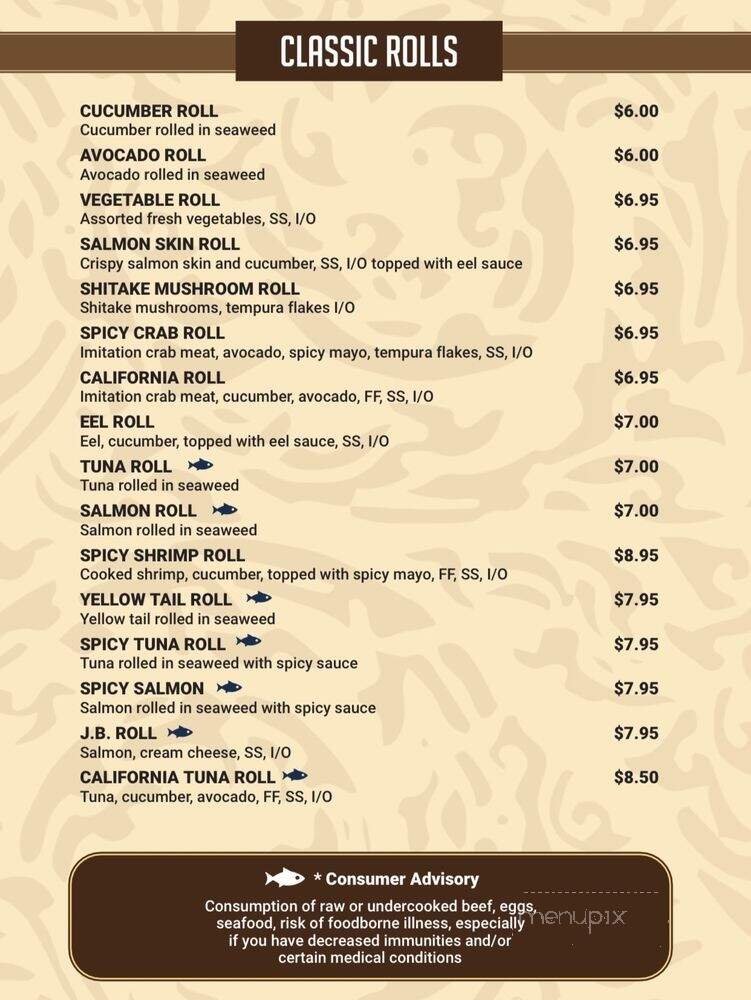 Menu page 2