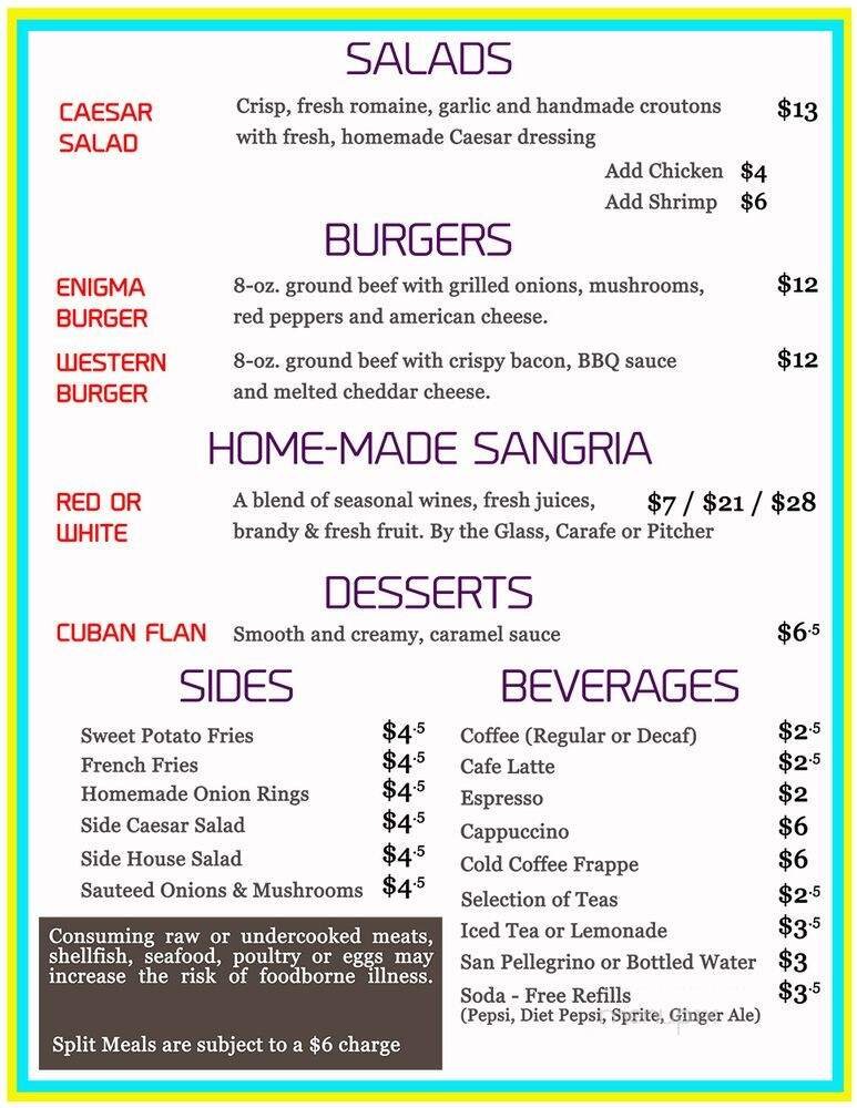 Menu page 2