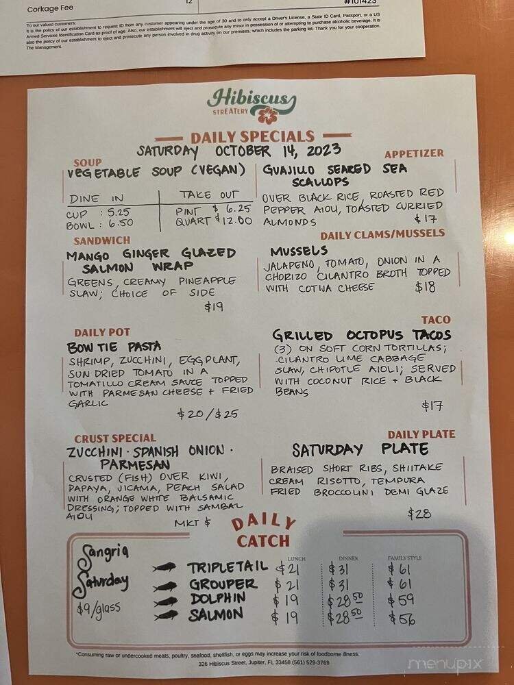 Menu page 2