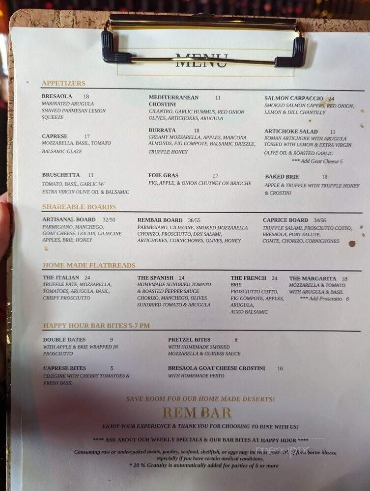 Menu page 6