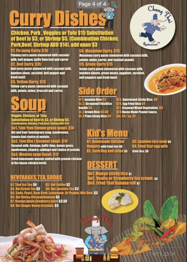 Menu page 1