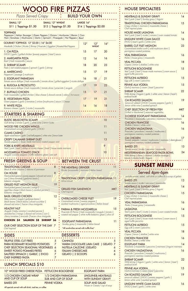 Menu page 2
