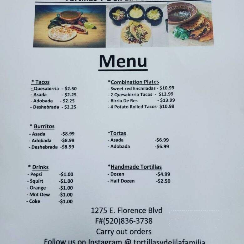 Menu page 1