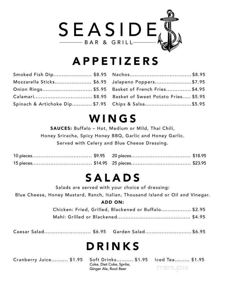 Menu page 1