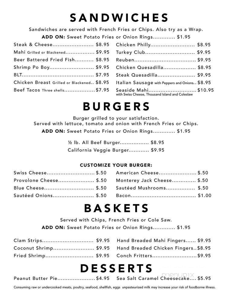 Menu page 2