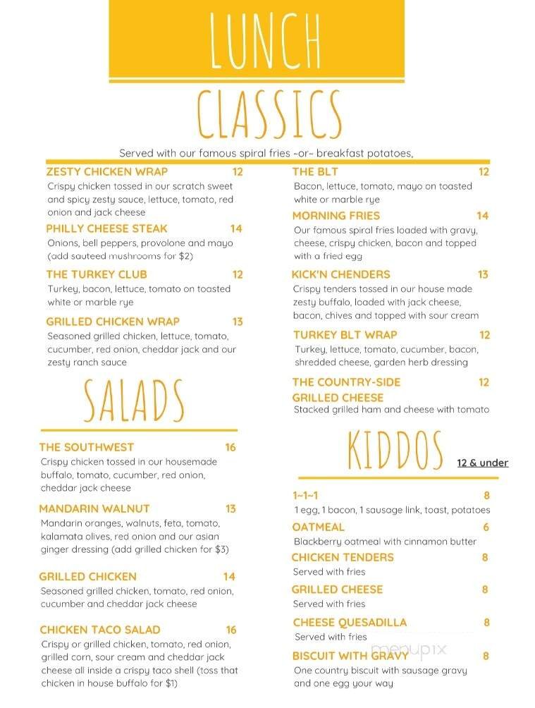 Menu page 2