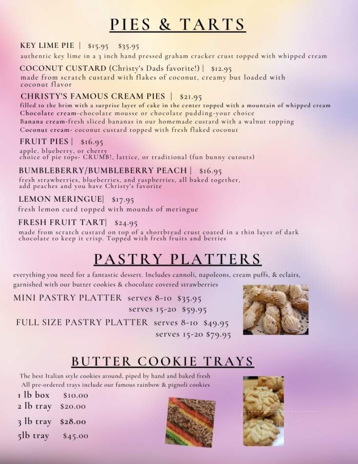 Menu page 1