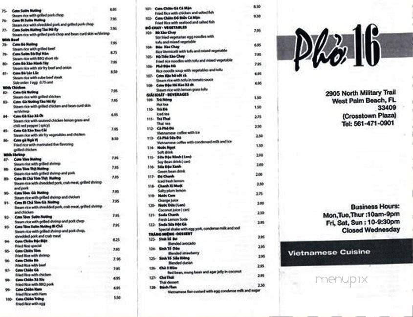 Menu page 1