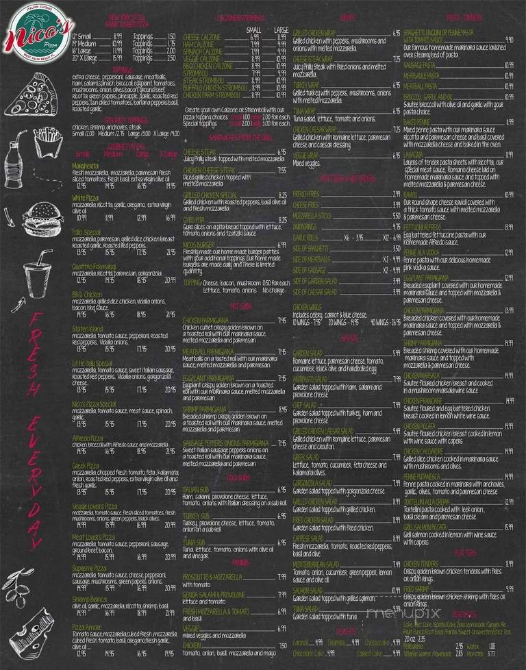 Menu page 1