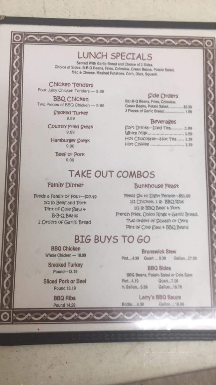 Menu page 1